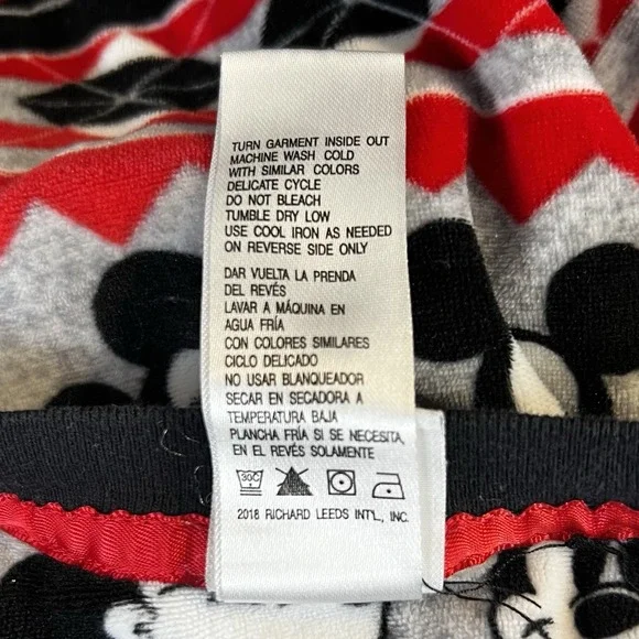 Disney Mickey Mouse Fleece Pajamas‎ 2 Piece Sleepwear Womens Size Small 4/6 EUC! - Picture 7 of 7